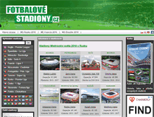 Tablet Screenshot of fotbalovestadiony.cz